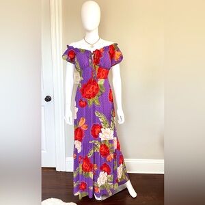 Vibrant Floral Maxi Dress